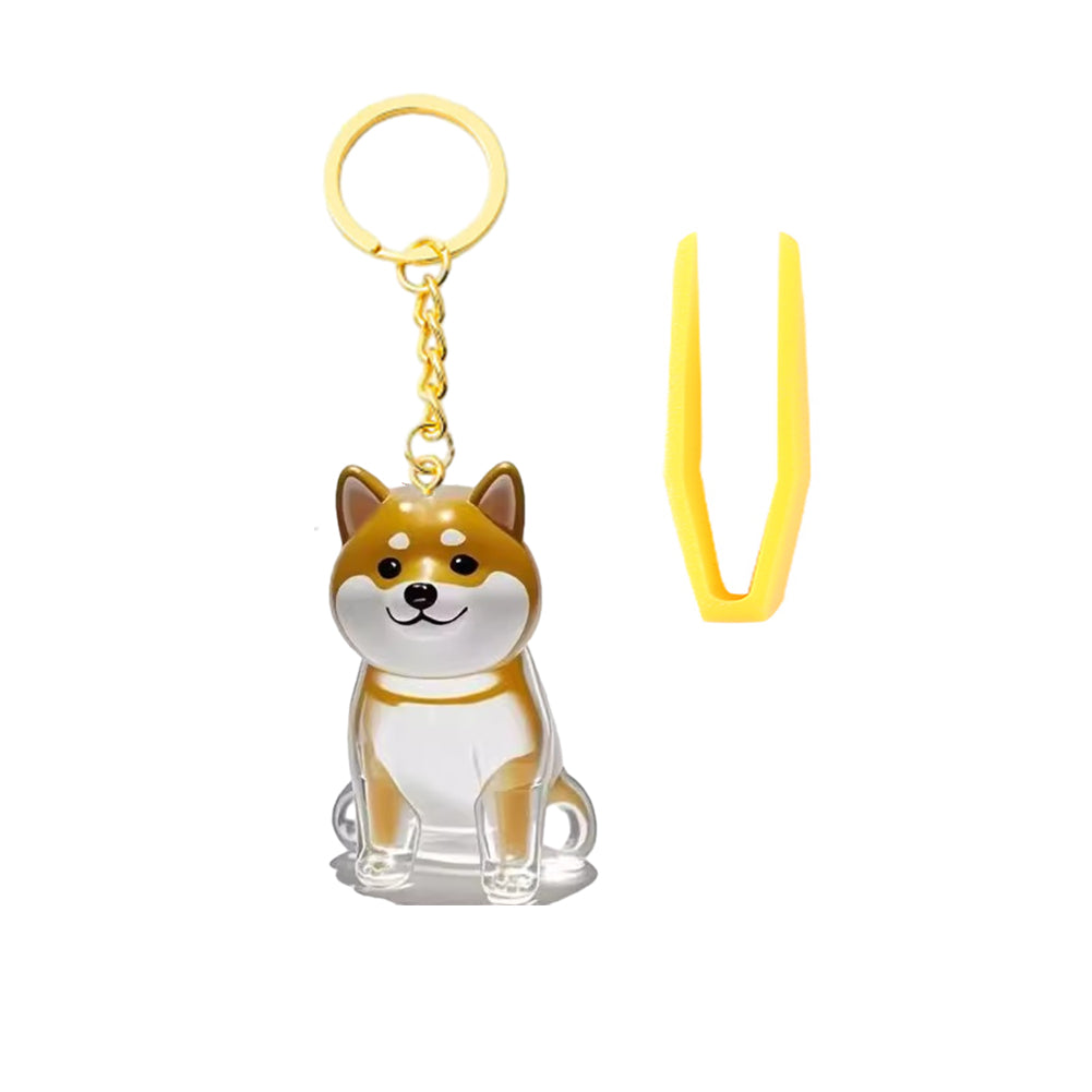 Memorial Dog Hair Keepsake with Keychain and Hair Pickup for Pet Owner