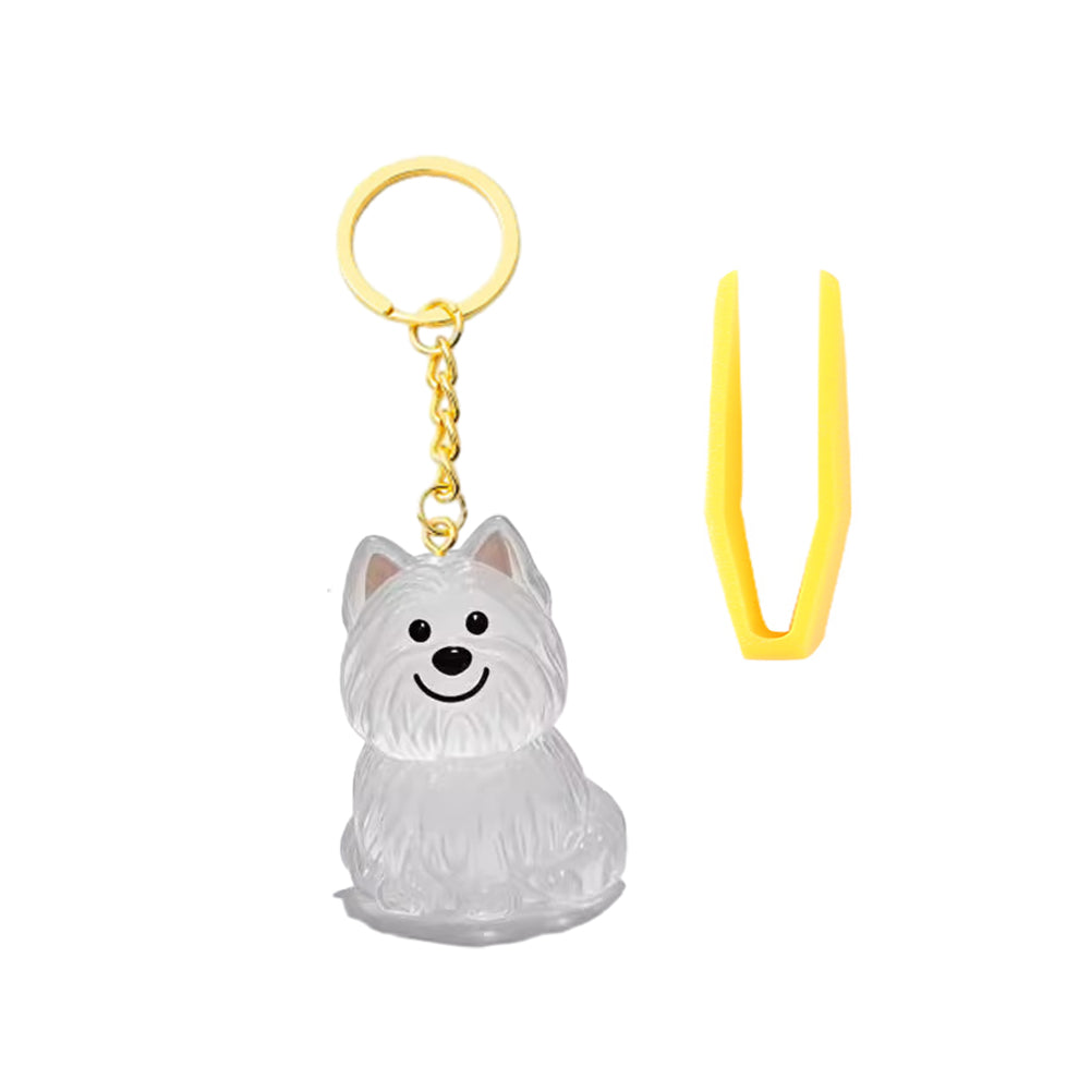Memorial Dog Hair Keepsake with Keychain and Hair Pickup for Pet Owner
