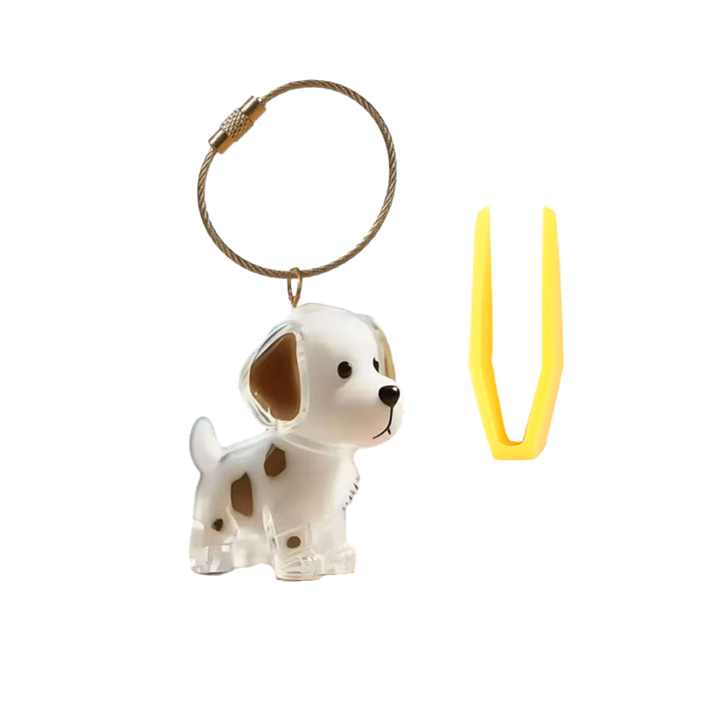 Portable Dog Hairs Storage Bottle with Chain, Memorial Dog Hair Keepsake for Pet Owner