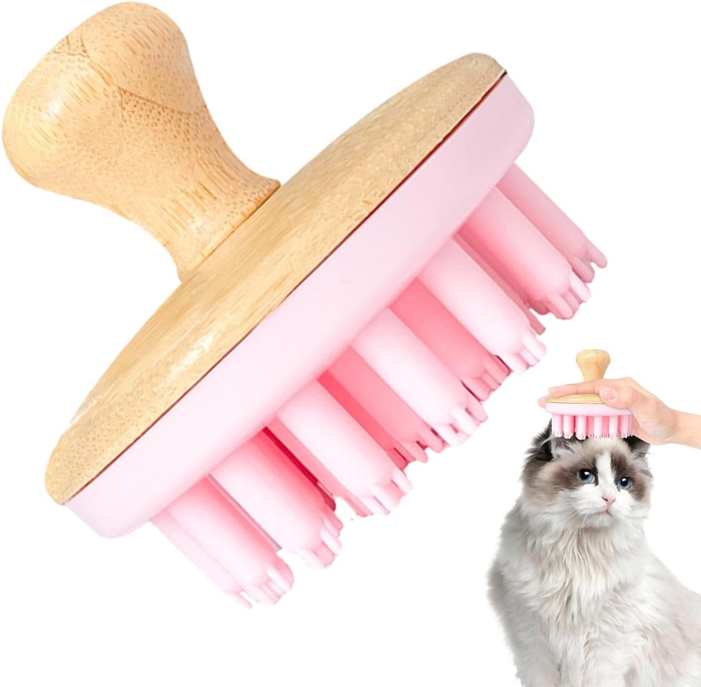 Cepillo para el baño y aseo de perros de pelo largo y corto, perros medianos y grandes, gatos, conejos