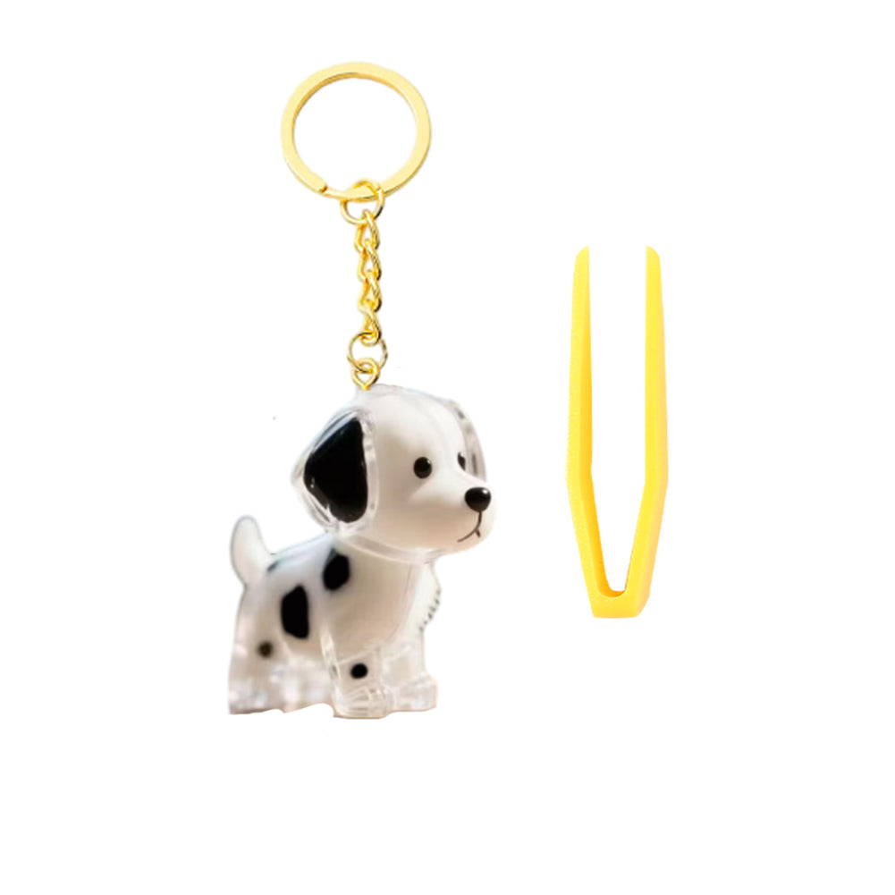 Memorial Dog Hair Keepsake with Keychain and Hair Pickup for Pet Owner
