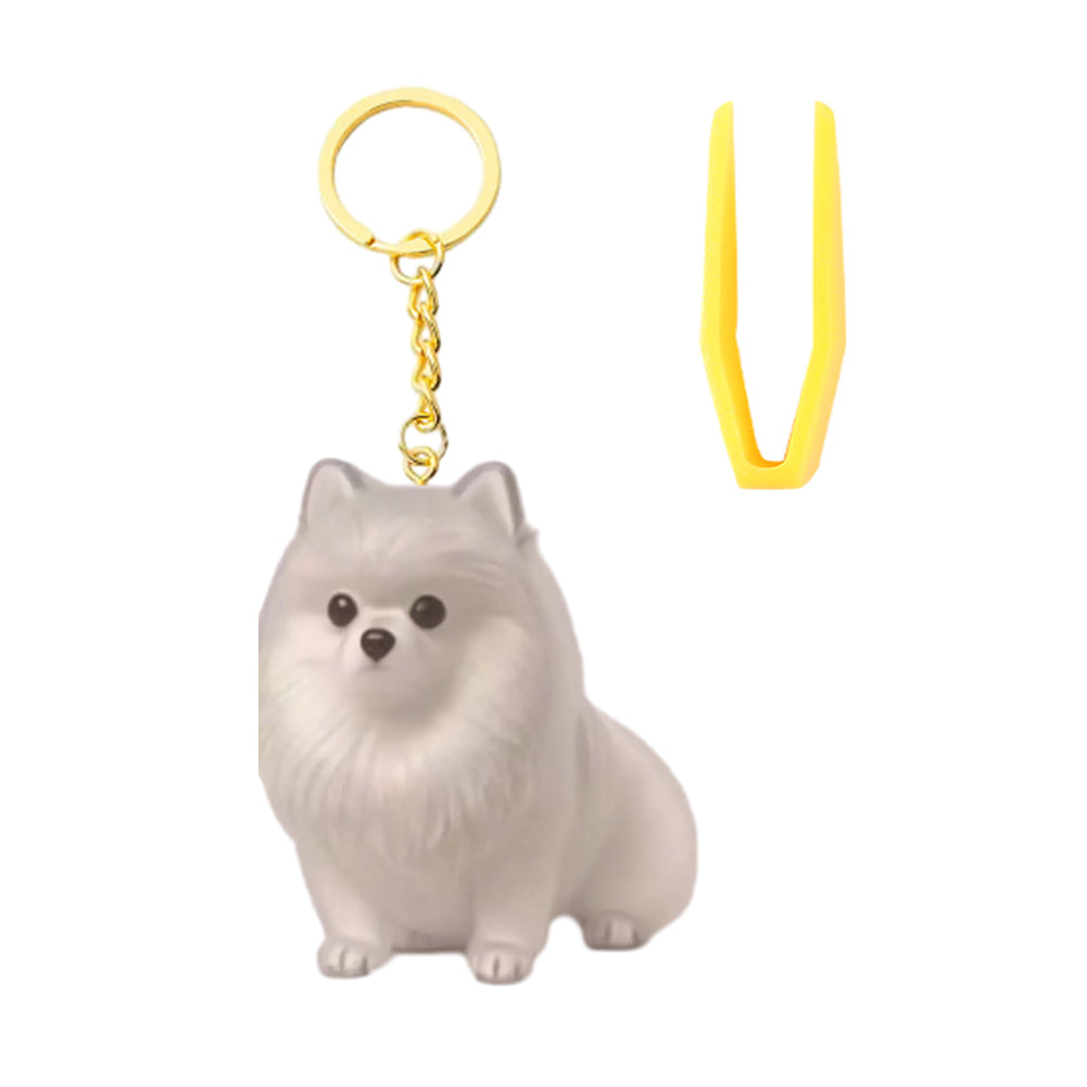 Memorial Dog Hair Keepsake with Keychain and Hair Pickup for Pet Owner