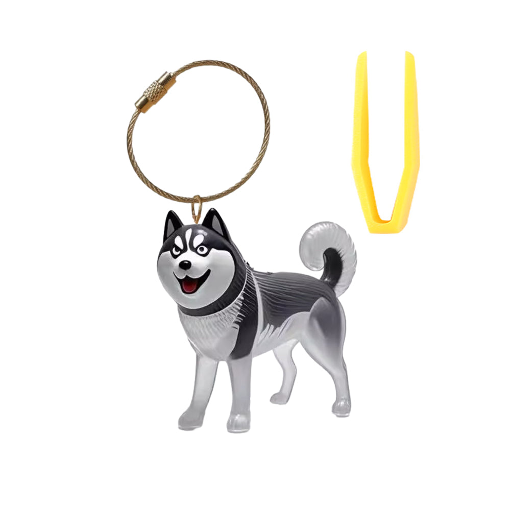 Portable Dog Hairs Storage Bottle with Chain, Memorial Dog Hair Keepsake for Pet Owner