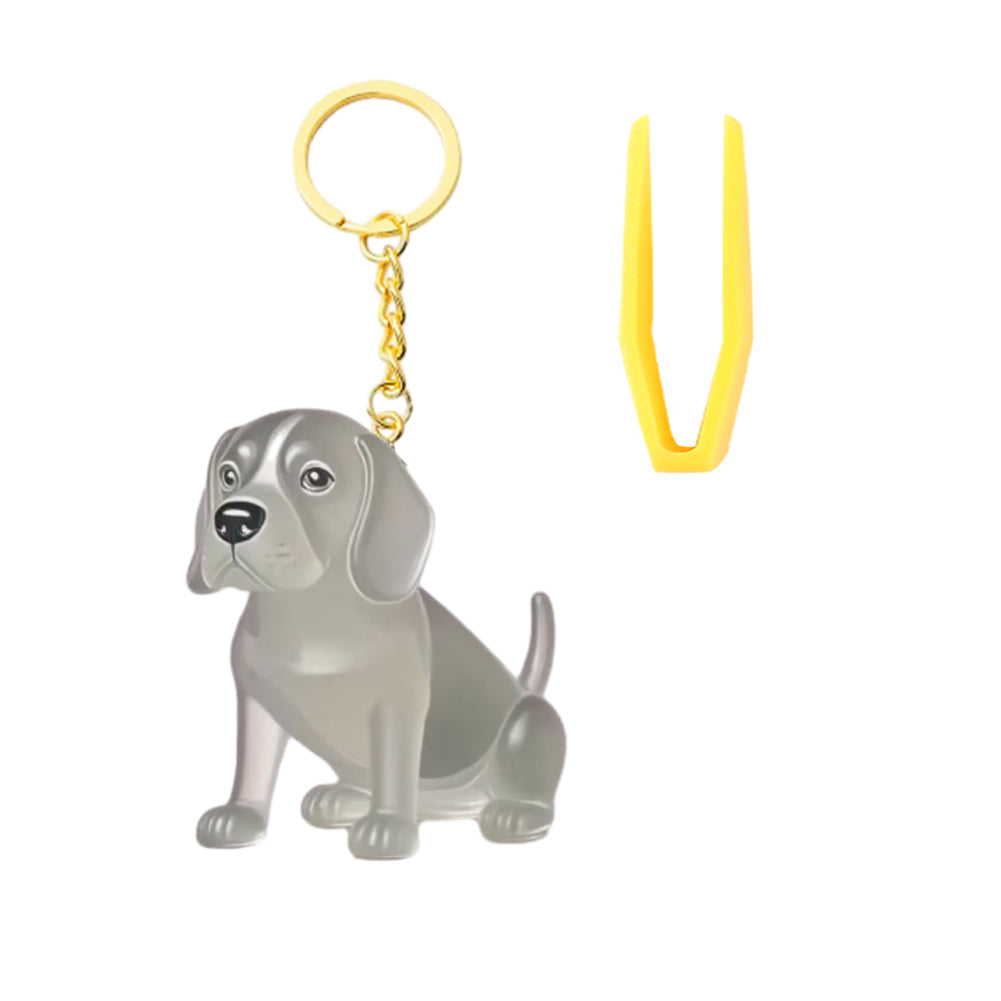 Memorial Dog Hair Keepsake with Keychain and Hair Pickup for Pet Owner