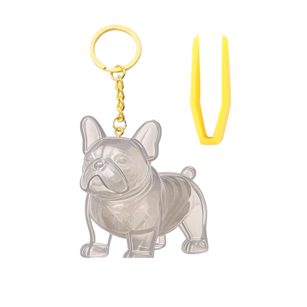 Memorial Dog Hair Keepsake with Keychain and Hair Pickup for Pet Owner