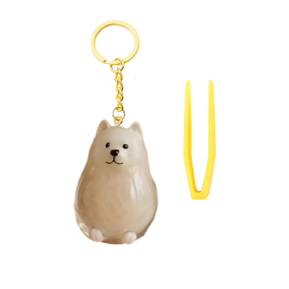 Memorial Dog Hair Keepsake with Keychain and Hair Pickup for Pet Owner