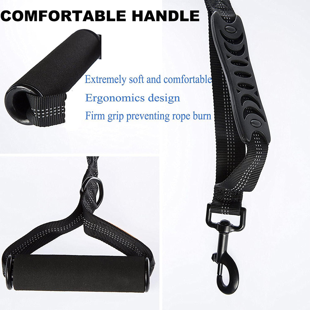 Strong Bungee Shock Absorbing Dog Leash for Small Medium and Large Dogs Training and Walking