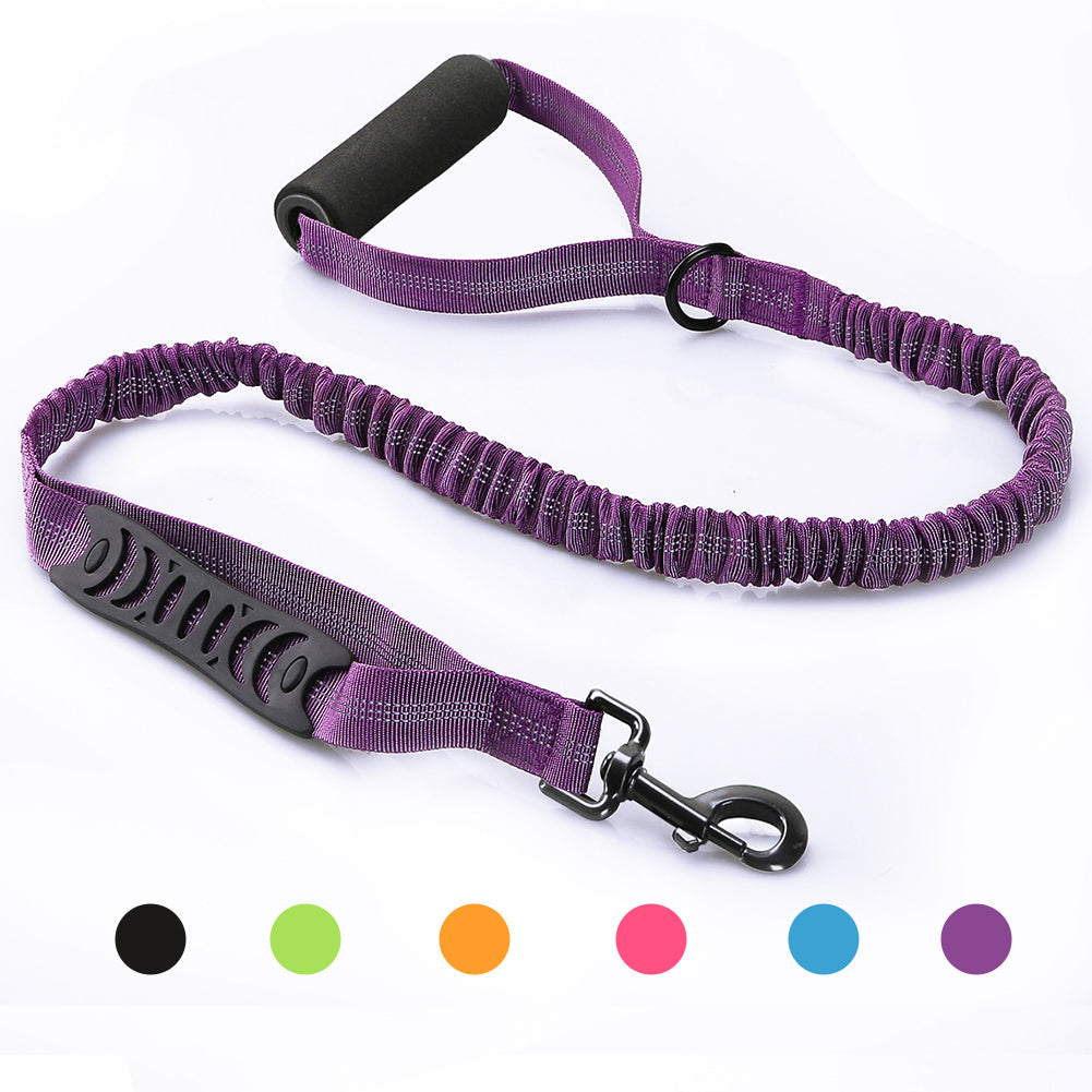 Strong Bungee Shock Absorbing Dog Leash for Small Medium and Large Dogs Training and Walking