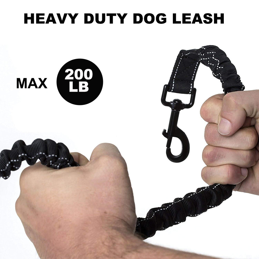 Strong Bungee Shock Absorbing Dog Leash for Small Medium and Large Dogs Training and Walking
