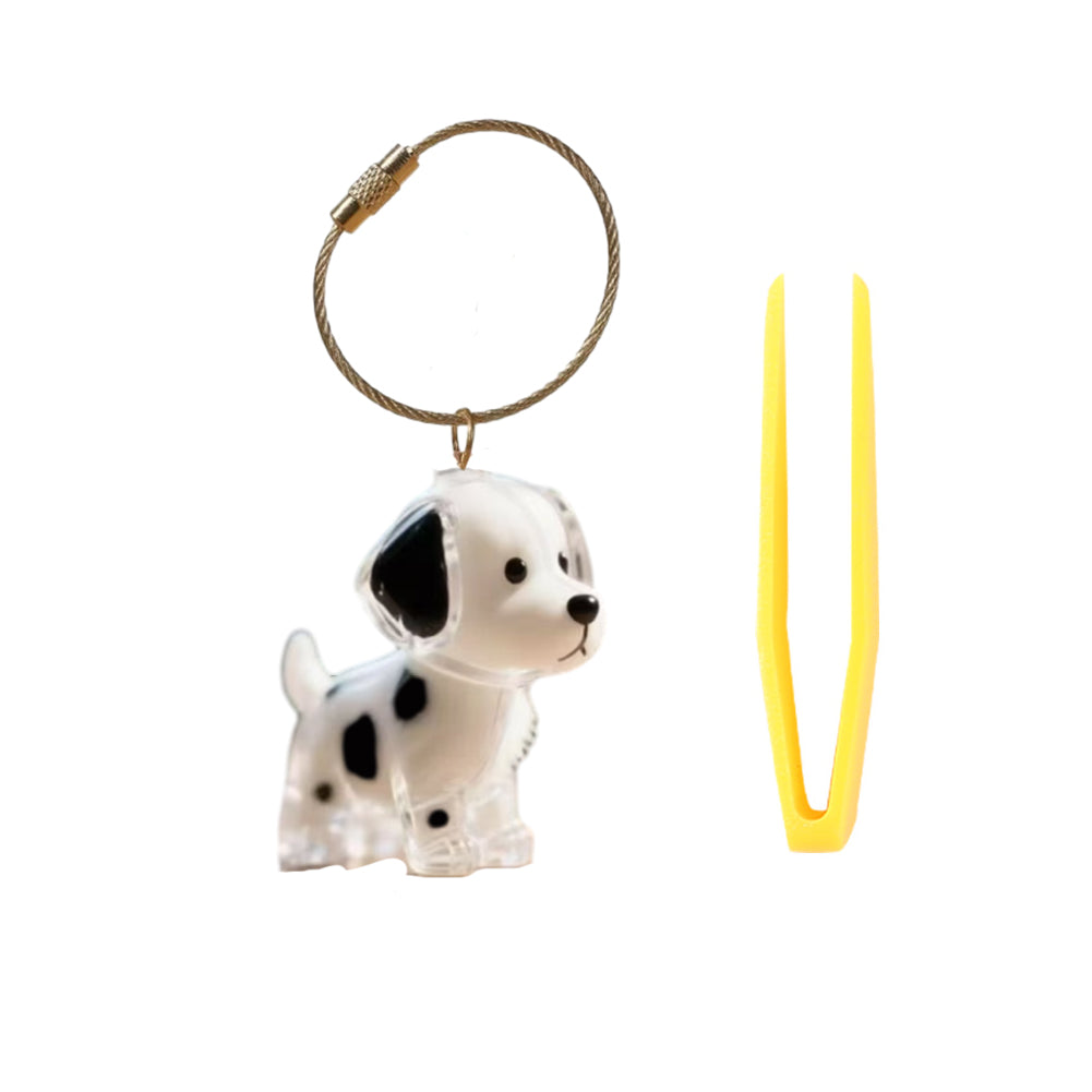 Portable Dog Hairs Storage Bottle with Chain, Memorial Dog Hair Keepsake for Pet Owner