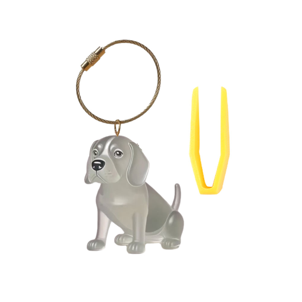 Portable Dog Hairs Storage Bottle with Chain, Memorial Dog Hair Keepsake for Pet Owner
