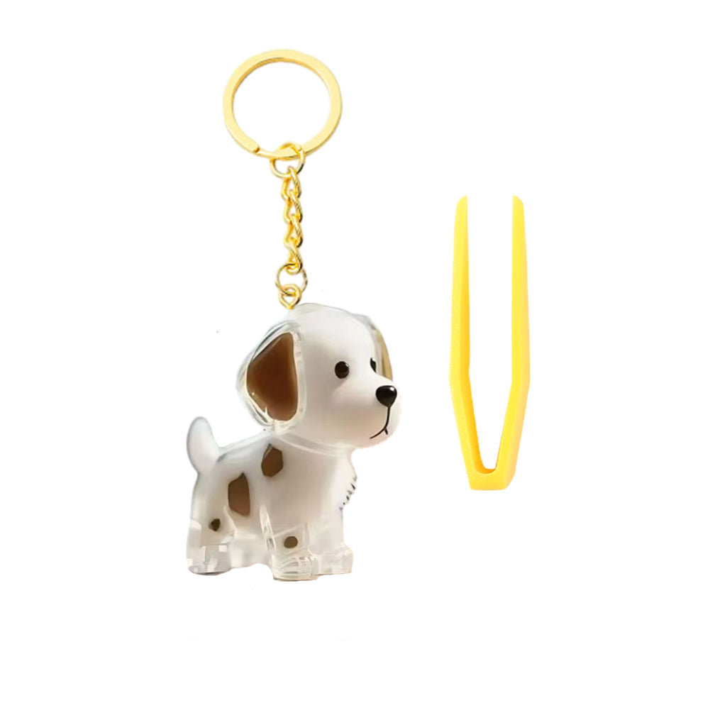 Memorial Dog Hair Keepsake with Keychain and Hair Pickup for Pet Owner