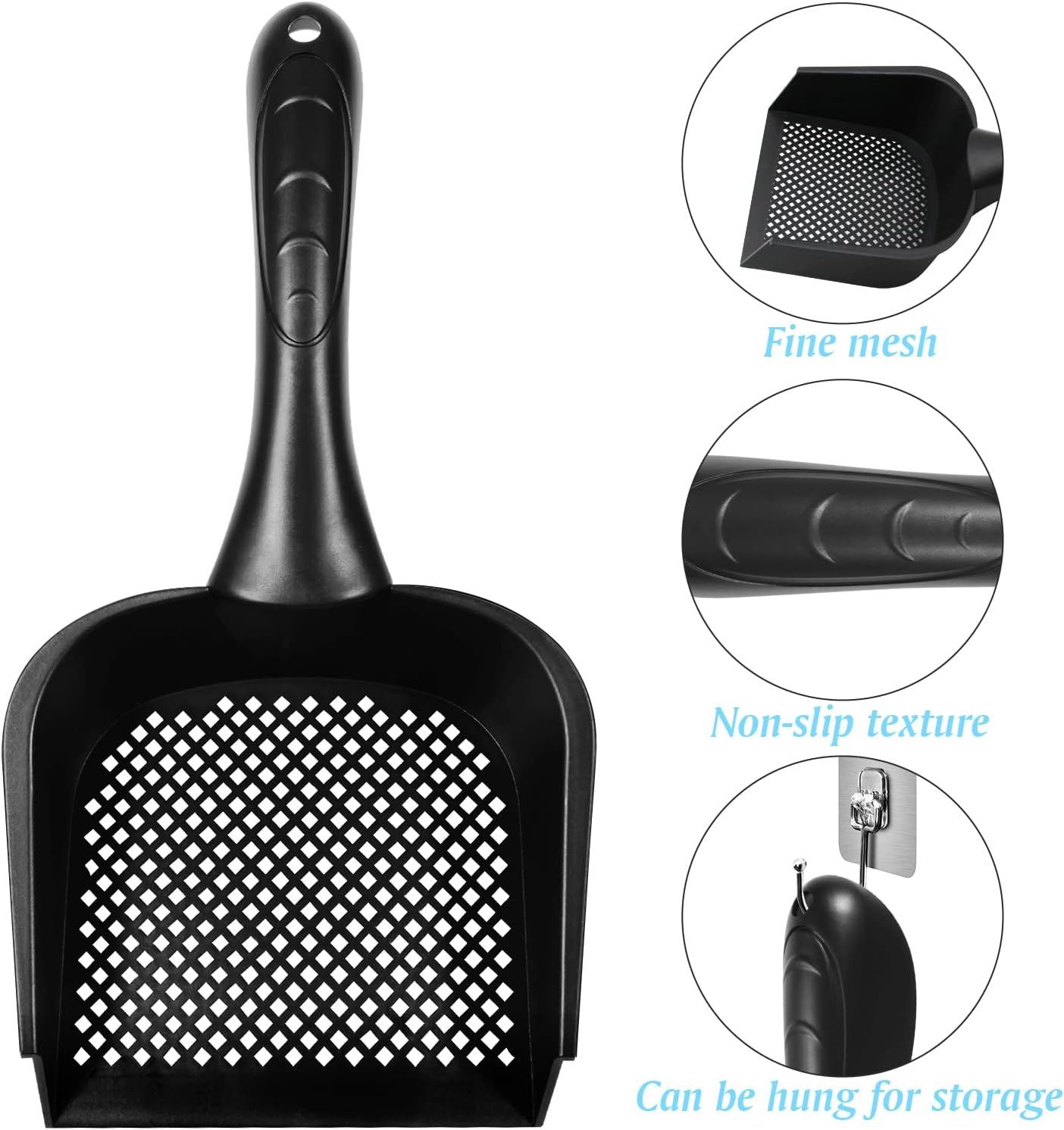 Awpland Cat Litter Scoop with Handle for Easy Sifting and Clean All Cat Litter Box