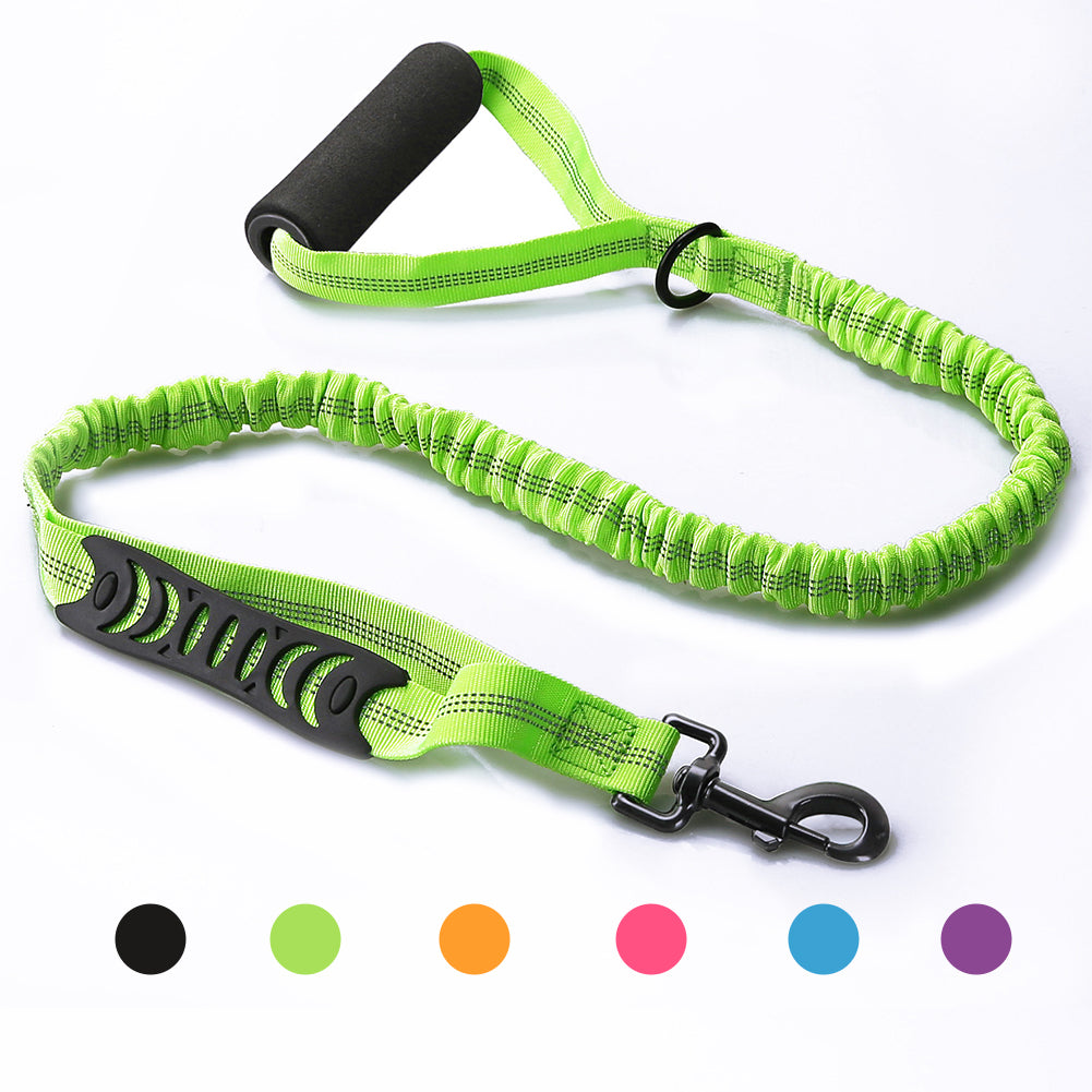 Strong Bungee Shock Absorbing Dog Leash for Small Medium and Large Dogs Training and Walking