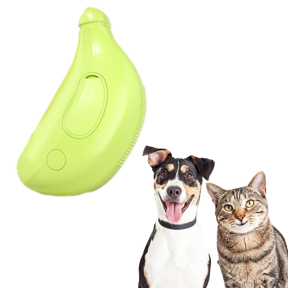 Cepillo para gatos con vapor, lindo cepillo para mascotas con vapor autolimpiante en forma de plátano para gatos y conejos