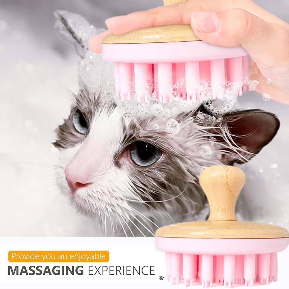 Cepillo para el baño y aseo de perros de pelo largo y corto, perros medianos y grandes, gatos, conejos