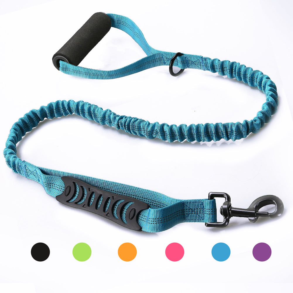Strong Bungee Shock Absorbing Dog Leash for Small Medium and Large Dogs Training and Walking