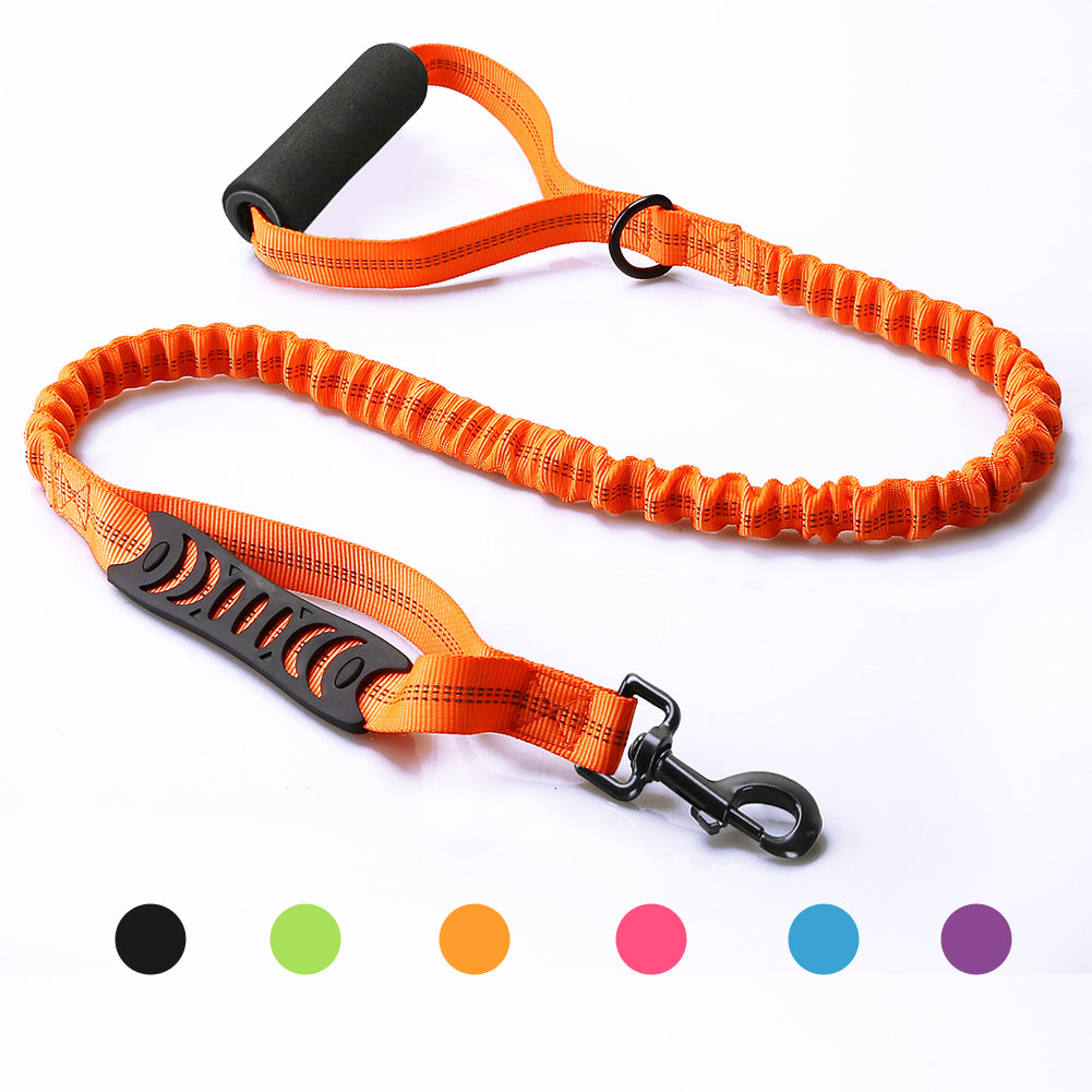Strong Bungee Shock Absorbing Dog Leash for Small Medium and Large Dogs Training and Walking