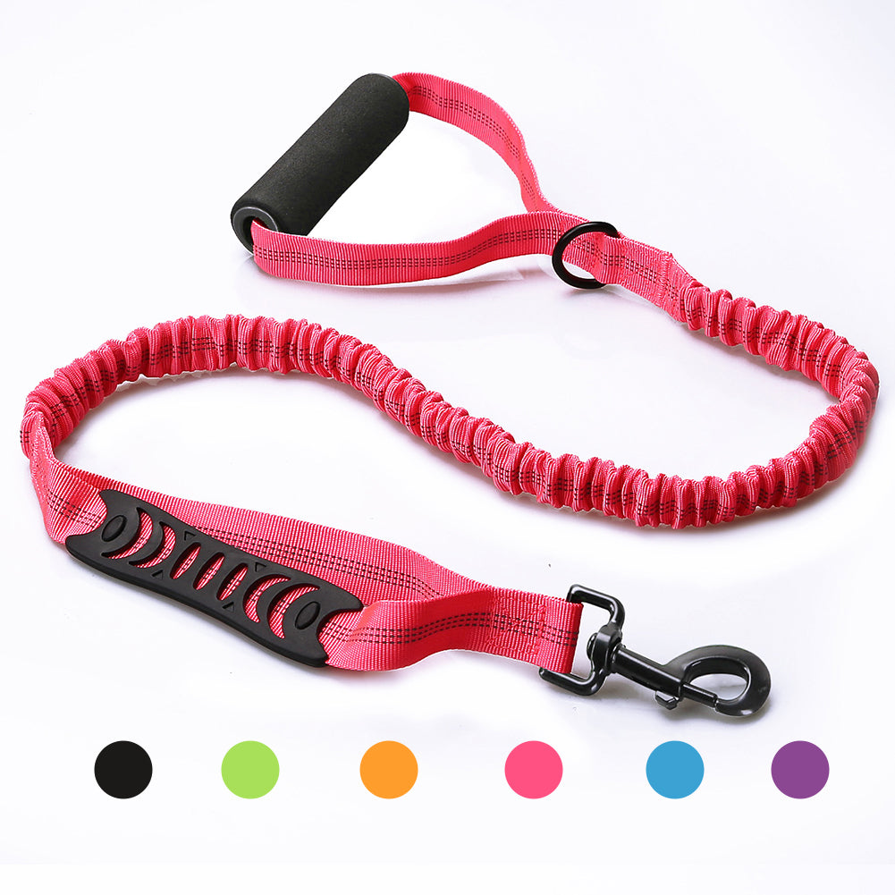 Strong Bungee Shock Absorbing Dog Leash for Small Medium and Large Dogs Training and Walking