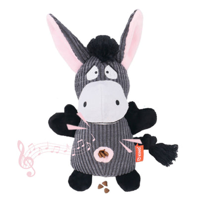 Plush Dog Toy - Cute Donkey Shape and Durable Squeaky Dog Toys