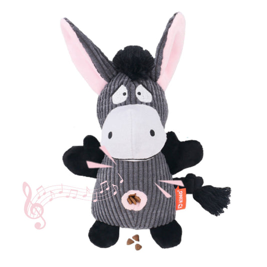 Plush Dog Toy - Cute Donkey Shape and Durable Squeaky Dog Toys