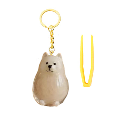 Memorial Dog Hair Keepsake with Keychain and Hair Pickup for Pet Owner