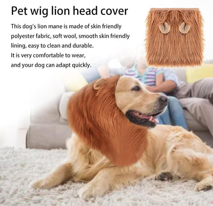 Realistic Lion Mane Wig for Medium to Large Sized Dog